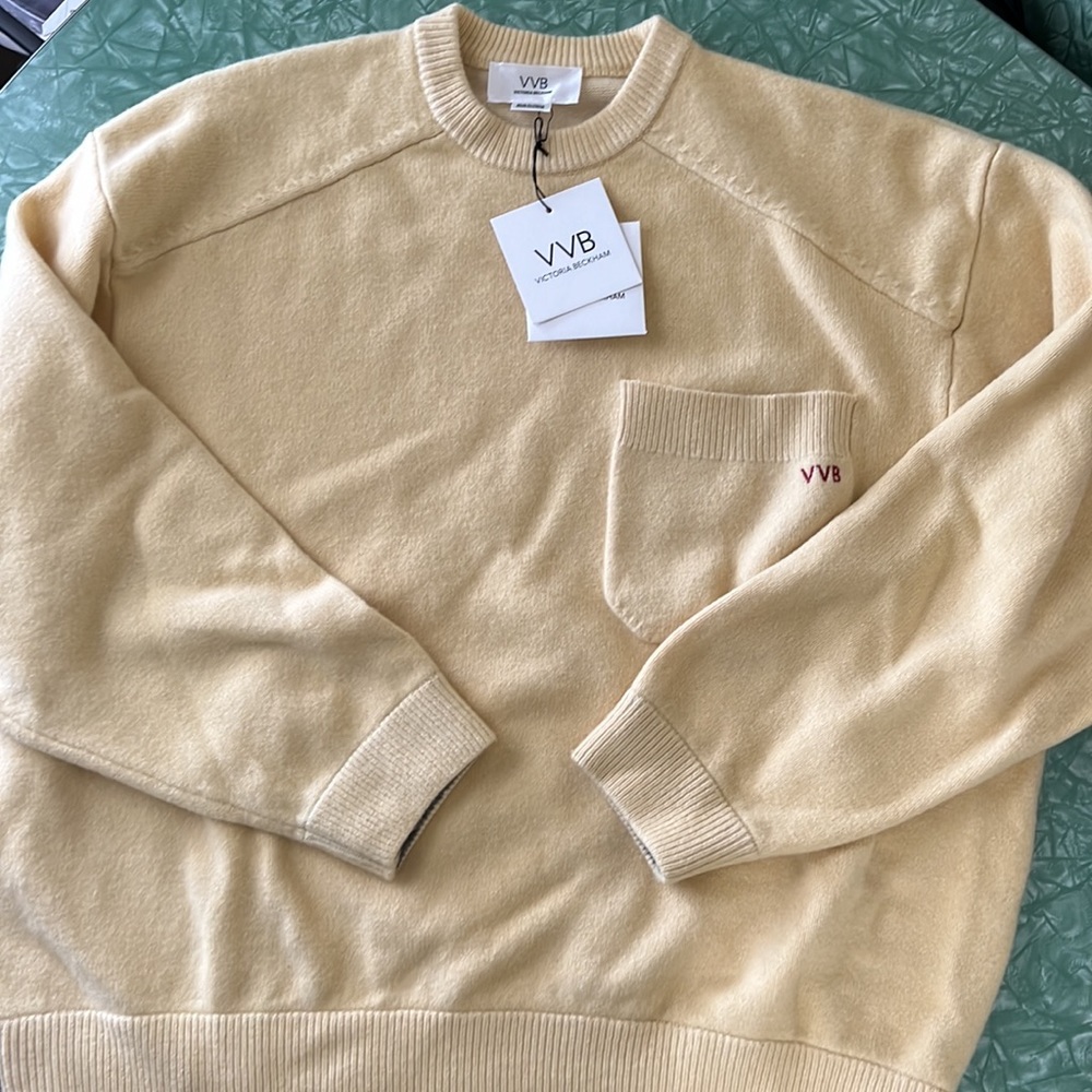 Victoria Beckham VVB oversized boyfriend sweater